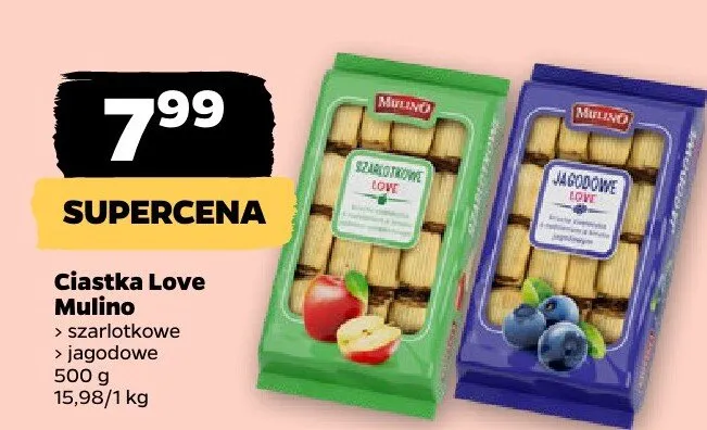 Ciastka jagodowe promocja w Netto