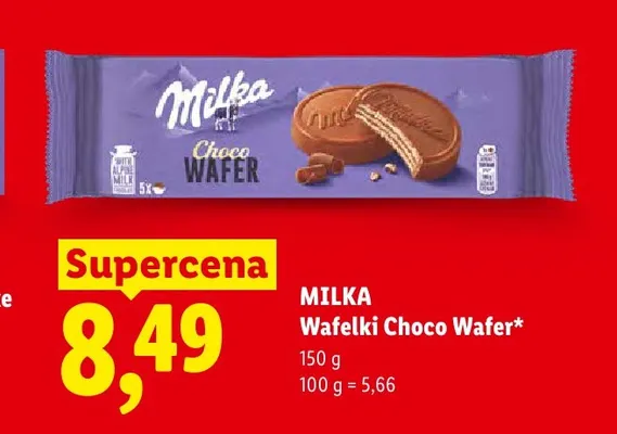 Wafelki Milka Choco Wafer promocja w Lidl