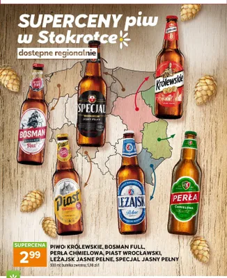 Piwo Królewskie Jasne Pełne promocja w Stokrotka