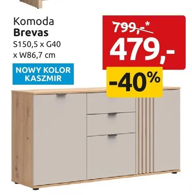 Komoda Brevas promocja w Black Red White