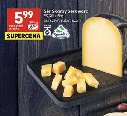 Ser Skarby Serowara Szafir promocja w Delikatesy Centrum