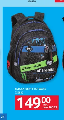 Plecak Jerry Star Wars CoolPack promocja w Selgros