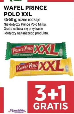 Wafel Prince Polo XXL Mondelez promocja w Stokrotka