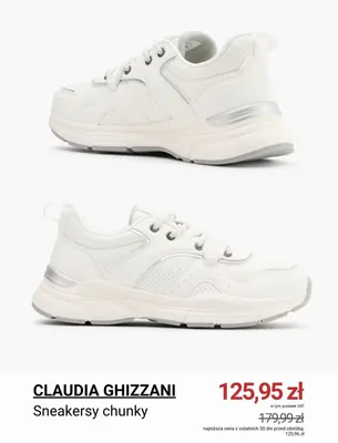 Sneakersy chunky Claudia Ghizzani promocja w Deichmann