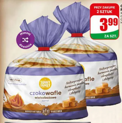 Czokowafle z polewą Planet Food promocja w Dino
