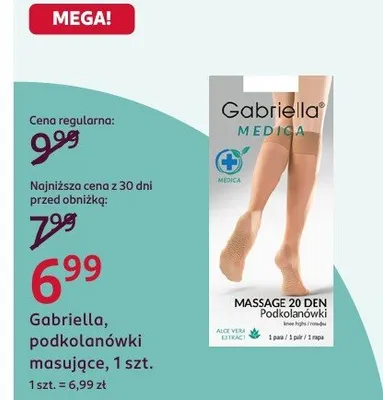 Podkolanówki masujące promocja w Rossmann
