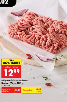 Mięso mielone wołowe promocja w Biedronka