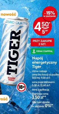 Napój energetyczny Tiger promocja w Żabka