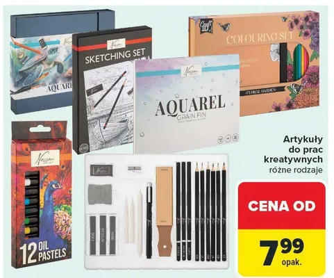 Artykuły do prac kreatywnych różne rodzaje promocja w Carrefour