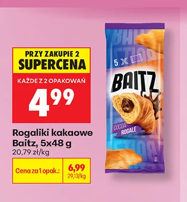 Rogaliki kakaowe Baitz 5-pak promocja w Biedronka