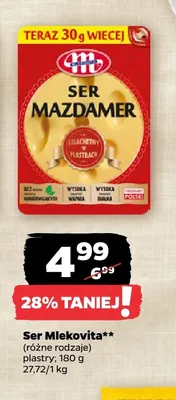 Ser w plastrach Mlekovita promocja w Netto