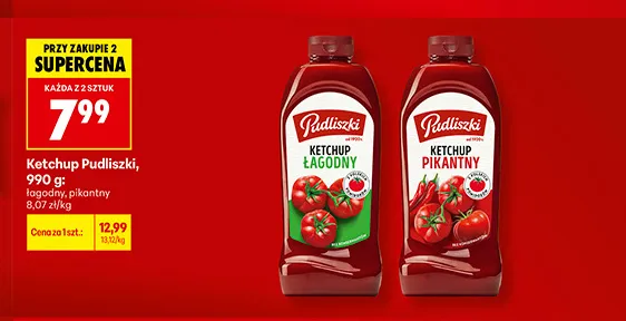 Ketchup Pudliszki pikantny promocja w Biedronka