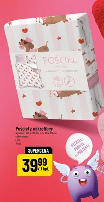 Pościel z mikrofibry 160 x 200 cm + 2 x 70 x 80 cm różne wzory Faro promocja w POLOmarket