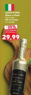 Oliwa z oliwek extra virgin Costa d'Oro promocja w Kaufland