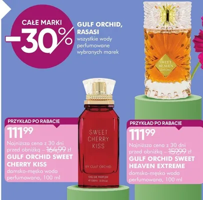 Woda perfumowana damsko-męska Gulf Orchid Sweet Cherry Kiss promocja w Super-Pharm
