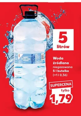 Woda źródlana niegazowana promocja w Kaufland