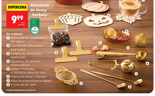 Szklana miseczka w kształcie liścia Smukee promocja w Biedronka
