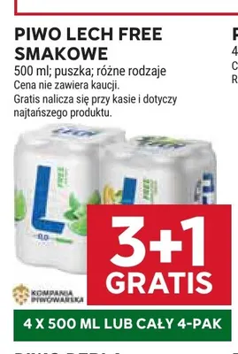 Piwo bezalkoholowe Lech smakowe promocja w Stokrotka