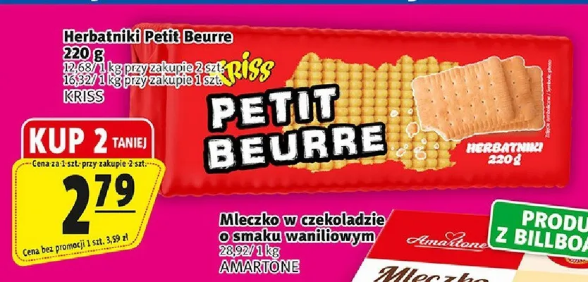Herbatniki Petit Beurre Kriss promocja w Prim Market