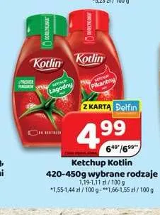 Ketchup Kotlin pikantny promocja w Delfin