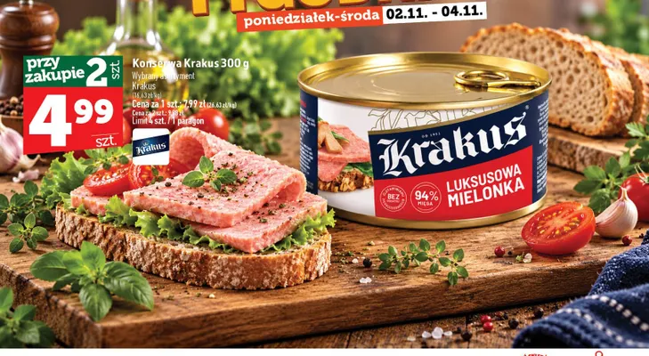 Konserwa Krakus promocja w TOPAZ