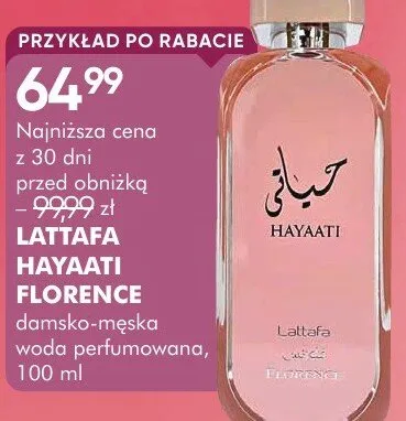 Perfumy Lattafa Hayaati Florence damsko-męska woda perfumowana promocja w Makro