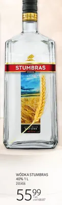 Wódka Stumbras 40% 1L promocja w Selgros