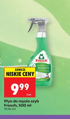 Płyn do mycia szyb Frosch Bio Spirit promocja w Biedronka