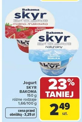Jogurt Skyr różne rodzaje promocja w Carrefour