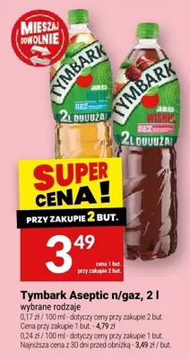 Napój Tymbark Aseptic n/gaz promocja w Twój Market