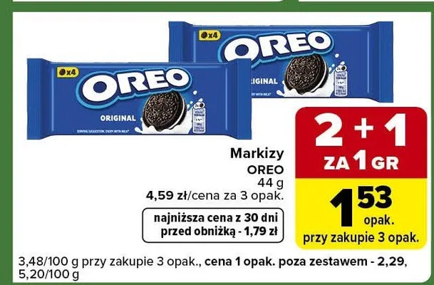 Markizy Oreo promocja w Carrefour Express