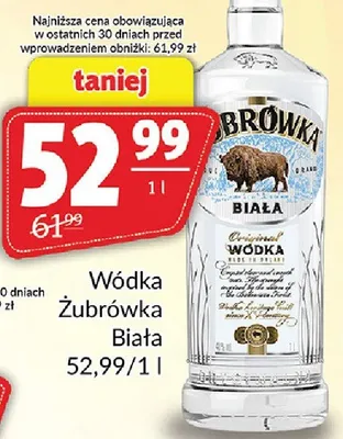 Wódka Żubrówka Biała promocja w Prim Market