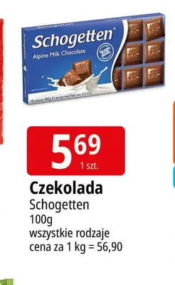 Czekolada Schogetten promocja w Leclerc