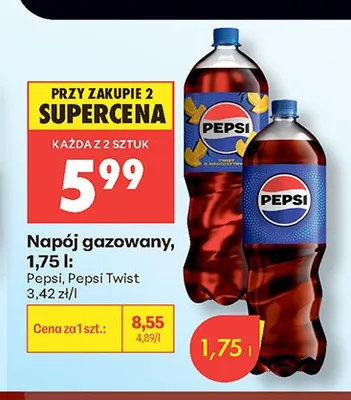 Napój gazowany Pepsi Twist promocja w Biedronka