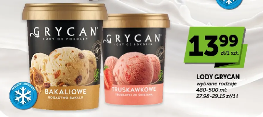 Lody familijne Grycan bakaliowe promocja w ABC