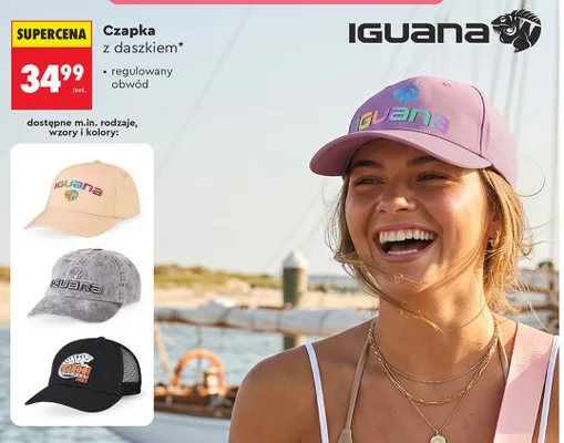 Czapka z daszkiem Iguana promocja w Biedronka