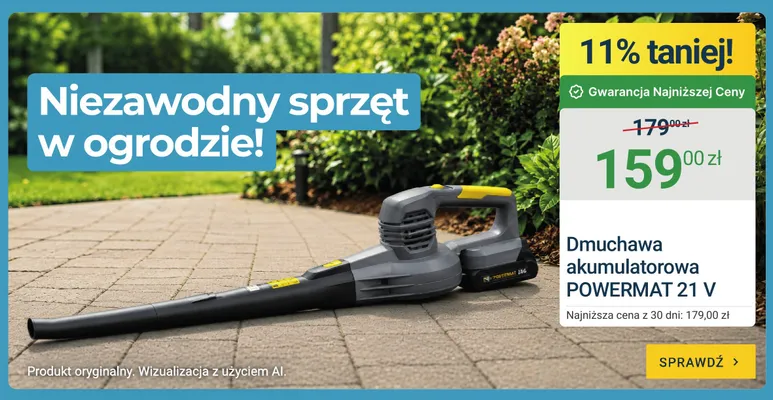 Dmuchawa akumulatorowa Powermat promocja w ERLI