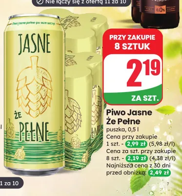Piwo Jasne Że Pełne promocja w Dino