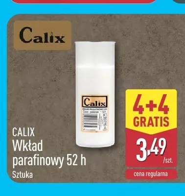 Wkład parafinowy 52 h Calix promocja w Aldi