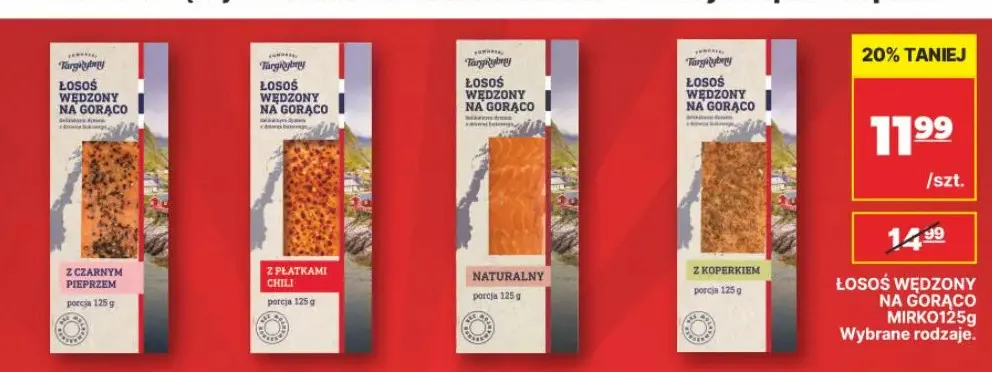 Łosoś wędzony na gorąco naturalny Mirko promocja w API Market