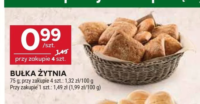Bułka żytnia promocja w Stokrotka