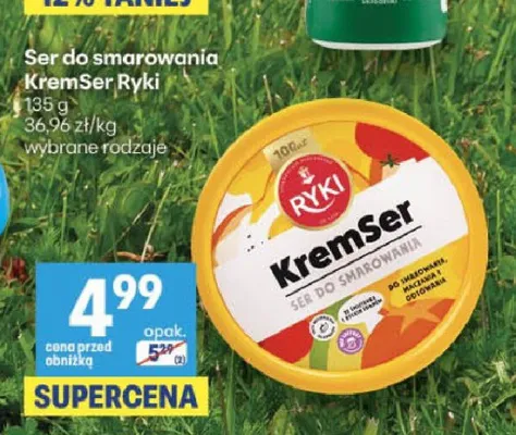 Ser do smarowania KremSer Ryki promocja w Delikatesy Centrum