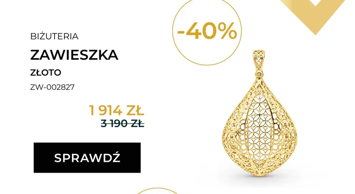 Zawieszka złota Briju Auri ZW-002827 promocja w Briju
