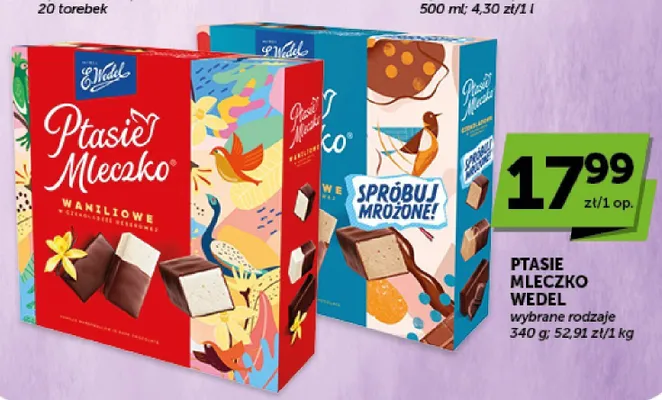 Pianki Ptasie Mleczko E.Wedel promocja w Euro Sklep