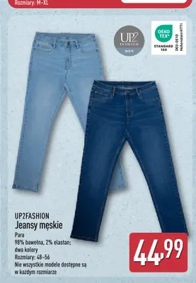 Jeansy męskie Up2fashion promocja w Aldi
