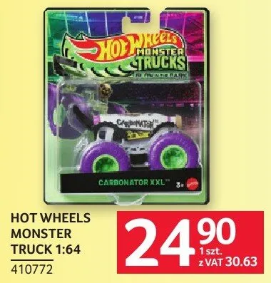 Hot Wheels Monster Truck 1:64 promocja w Selgros
