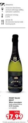 Wino musujące Mont Blau Brut promocja w Kaufland