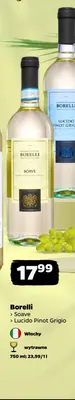 Wino białe Borelli Lucido Pinot Grigio promocja w Netto