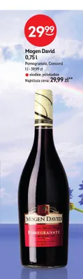 Wino Mogen David Pomegranate promocja w Żabka