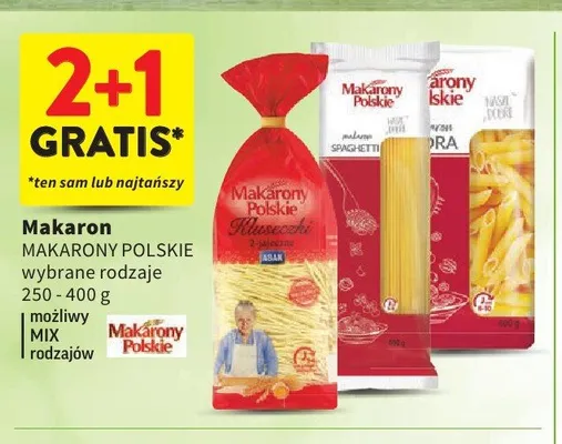Makaron Kluseczki 2-jajeczne Makarony Polskie promocja w Intermarche